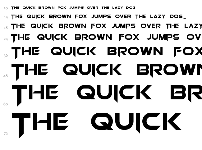 Orion Pax font waterfall